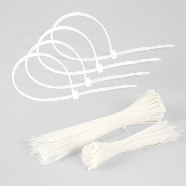Bolsa 100 Bridas Util Blancas 4,8x300mm. 100% Nylon 66 Resistentes Y Duraderas