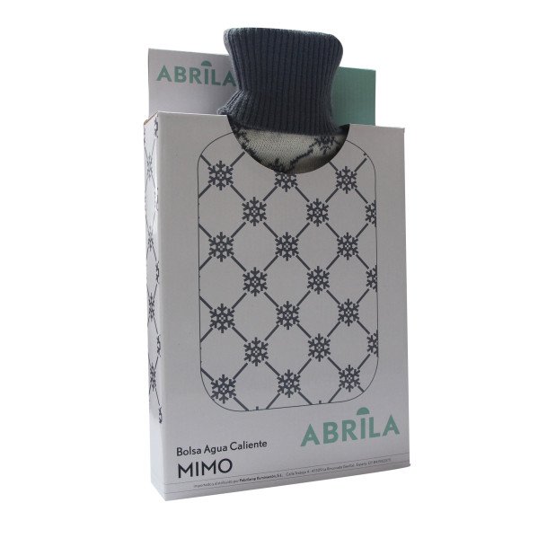 Bolsa Agua Caliente Mimo 1,7l Forro Bla/gris Copos 20x32x4 Cm Flexible Y Agradable Al Tacto