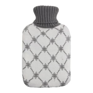 Bolsa Agua Caliente Mimo 1,7l Forro Bla/gris Copos 20x32x4 Cm Flexible Y Agradable Al Tacto