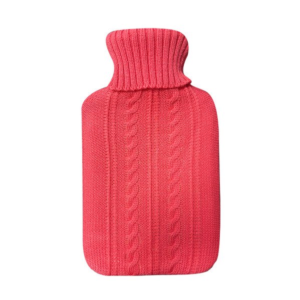 Bolsa Agua Caliente Mimo 1,7l Forro Rosa Jersey 20x32x4cm Flexible Agradable Al Tacto