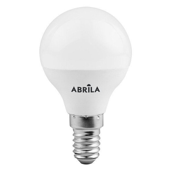 Bombilla Esferica 7w 6000k Abrila E14 630lm 9x4,5x4,5 Cm