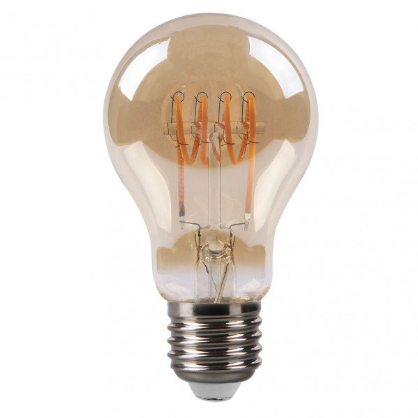 Bombilla Filamen.spiral Horiz.standar 10x6d 4w 250lm E27 Ambar 2200k