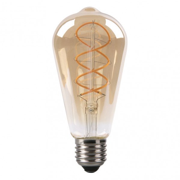 Bombilla Filamen.trenzado Pebetero 14x6,5d 4w 250lm E27 Ambar 2200k