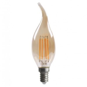 Bombilla Filamento Bohemia 11,5x3,5d 4w E14 Ambar 380lm 2700k