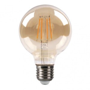 Bombilla Filamento Globo 12x8d 8w 750lm E27 Ambar 2700k
