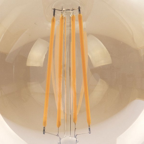 Bombilla Filamento Globo 16x12,5d 8w 750lm E27 Ambar 2700k