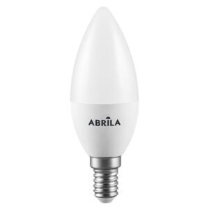 Bombilla Vela 5w 4000k Abrila E14 450lm 10x3,7x3,7 Cm