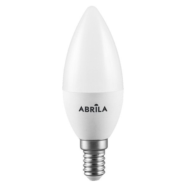 Bombilla Vela 5w 4000k Abrila E14 450lm 10x3,7x3,7 Cm