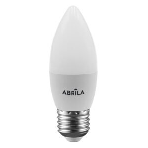 Bombilla Vela 7w 3000k Abrila E27 630lm 11x3,7x3,7 Cm