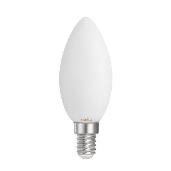 Bombilla Vela Filam.opal 4w 6000k Abrila E14 360lm 9,7x3,5x3,5cm