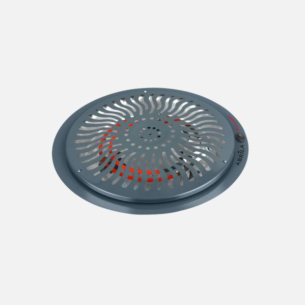 Brasero Elect.rudy Gris 900w 2pot Rejilla De Proteccion 3metros de cable,Luz Indicad.10,5x38,5x38,5cm