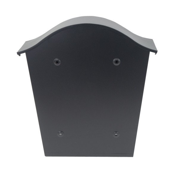 Buzon De Correo Tilda Acero Galvanizado Negro 37x36x13,5 Cm Tejadillo Antilluvia
