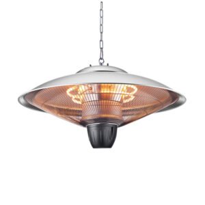 Calefactor Exterior Colgante Koel 2000w Plata 2potencias Ip34 100x60x60 Cm