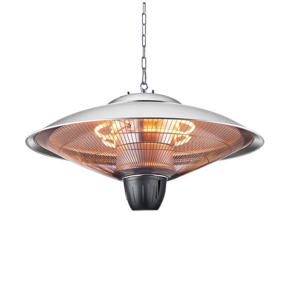 Calefactor Exterior Colgante Koel 2000w Plata 2potencias Ip34 100x60x60 Cm
