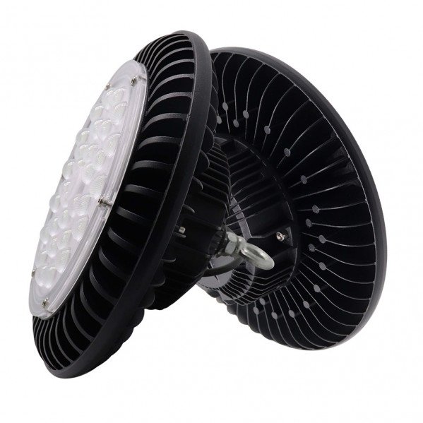 Campana Monzonita 100w 6500k Negro 11000lm Ip65 Led Smd 12,5x25x25 Cm