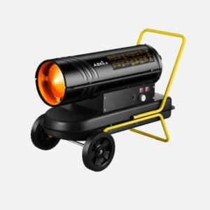 Cañon Calefactor Gasoleo Alpine 20kw Negro/amarillo 19l Caudal450m3/h Protec.seg.control Temperatura 56x76,5x39,5cm