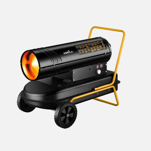Cañon Calefactor Gasoleo Alpine 30kw Negro/amarillo 33l Caudal720m3/h Proteccion Seg.control Temperatuta 59,5x80,5x48cm