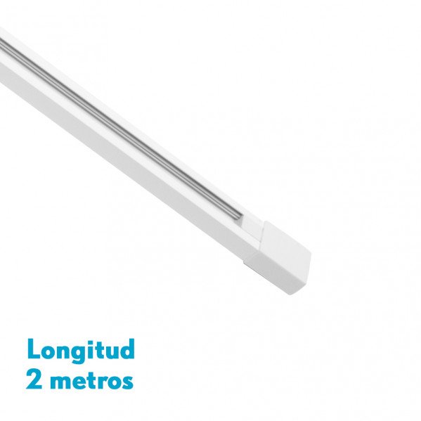 Carril Para Foco Pindal Blanco 2m 2 Hilos 2x200x3,5 Cm