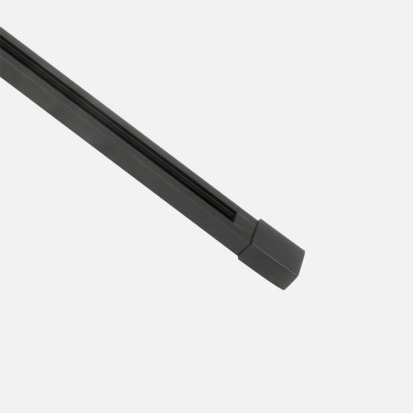 Carril Para Foco Pindal Negro 2m 2 Hilos 2x200x3,5 Cm