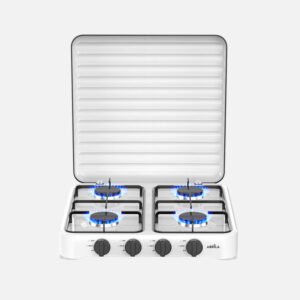 Cocina A Gas Butano Foster Blanca 8800w 4quemador Solo Exterior,tapa Protecc.reg.int.