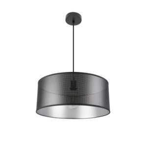Colgante Anastasia 1xe27 Negro/negro-plata Regx50x50 Cm
