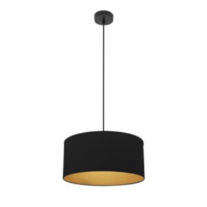 Colgante Anuska 1xe27 Negro/negro-oro Regx40x40 Cm