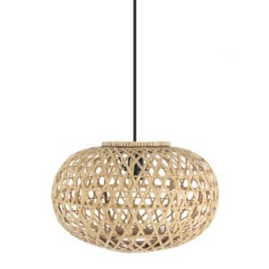Colgante Bambu Ponte Neg/natural 1xe27 Regx40x40cm