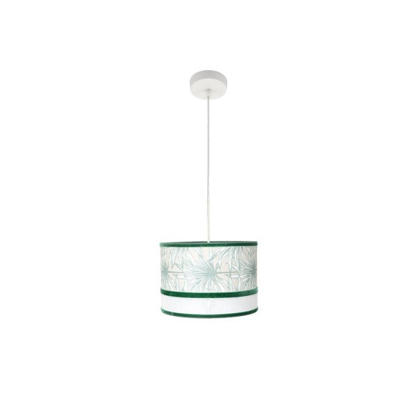 Colgante Caledonia 1xe27 Blanco/verde Regx30x30cm