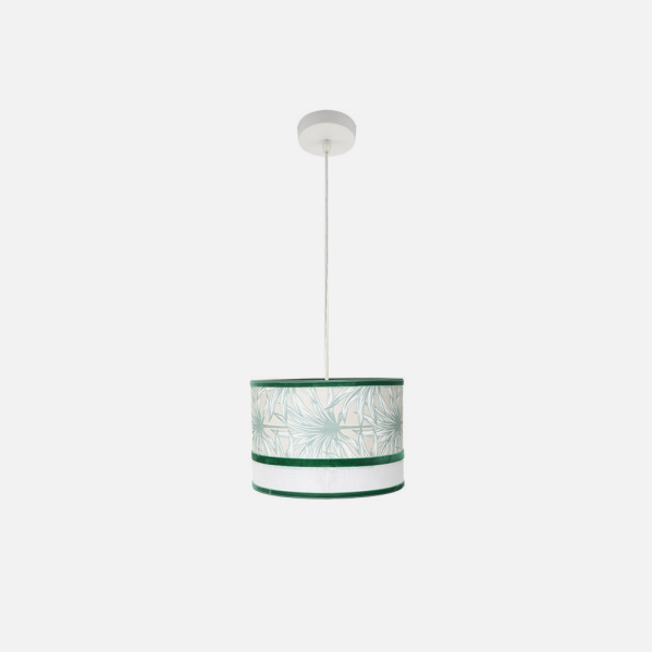 Colgante Caledonia 1xe27 Blanco/verde Regx30x30cm