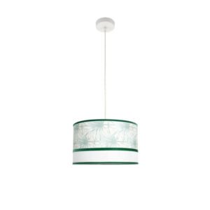 Colgante Caledonia 1xe27 Blanco/verde Regx40x40cm