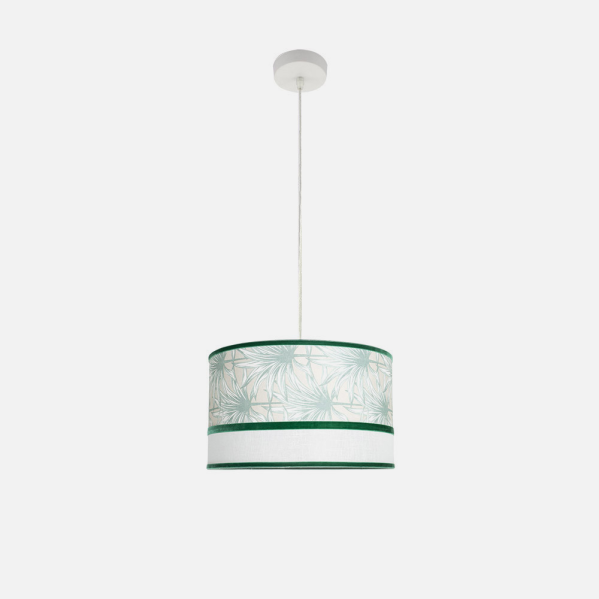Colgante Caledonia 1xe27 Blanco/verde Regx40x40cm