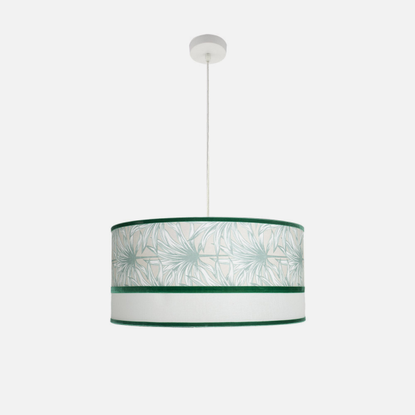 Colgante Caledonia 3xe27 Blanco/verde Regx60x60cm
