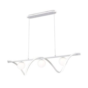 Colgante Century Blanco 151w 3000-4000-6000k 12590lm C/luz Ambiente, Remoto, Reg.intensidad Regx120x26cm