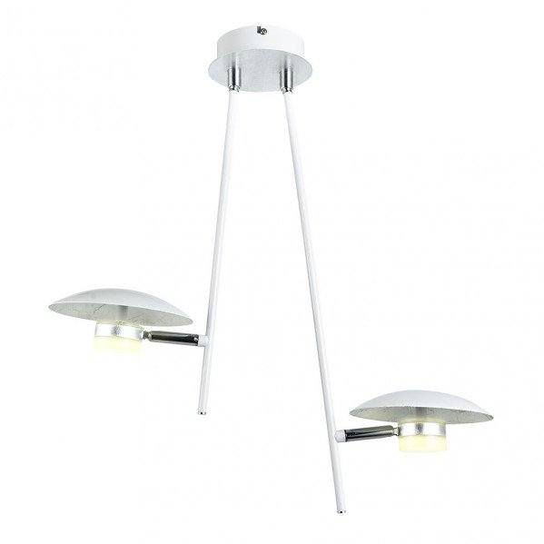Colgante Ciudad Del Cabo 2l 12w 4000k Blanco/plata 1080 Lm 52x49x15 Cm Dirigible Y Orientable
