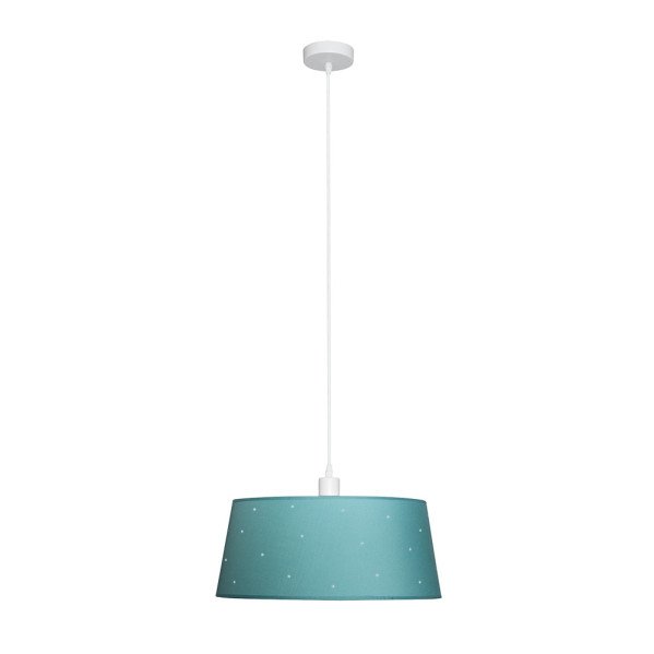 Colgante Consciencia 1xe27 Turquesa Regx40x40 Cm