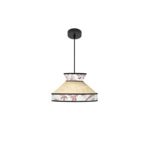 Colgante Constantinopla 1xe27 Beis/rojo Regx30x30cm