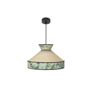 Colgante Constantinopla 1xe27 Beis/verde Regx40x40cm