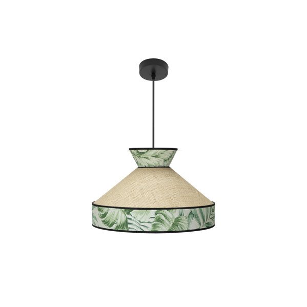 Colgante Constantinopla 1xe27 Beis/verde Regx40x40cm