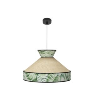 Colgante Constantinopla 1xe27 Beis/verde Regx50x50cm