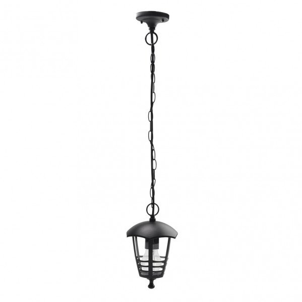 Colgante Exterior Aluminio Alnilan 1xe27 Negro Regx16x16 Cm Ip44