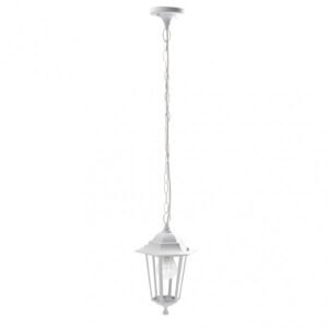 Colgante Exterior Aluminio Auriga 1xe27 Blanco Regx17x17 Cm Ip44