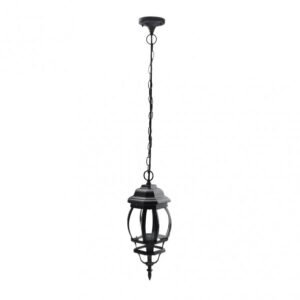 Colgante Exterior Aluminio Caelum 1xe27 Negro Regx16x16 Cm Ip44