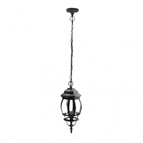Colgante Exterior Aluminio Caelum 1xe27 Negro Regx16x16 Cm Ip44