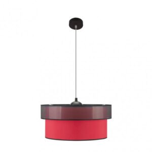 Colgante Felix Negro/rojo 1xe27 Regx50x50 Cm