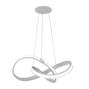 Colgante Glow Blanco 129w 3000-4000-6000k 10920lm C/luz Ambiente Remoto Y Reg.intensidad Regx58x58cm
