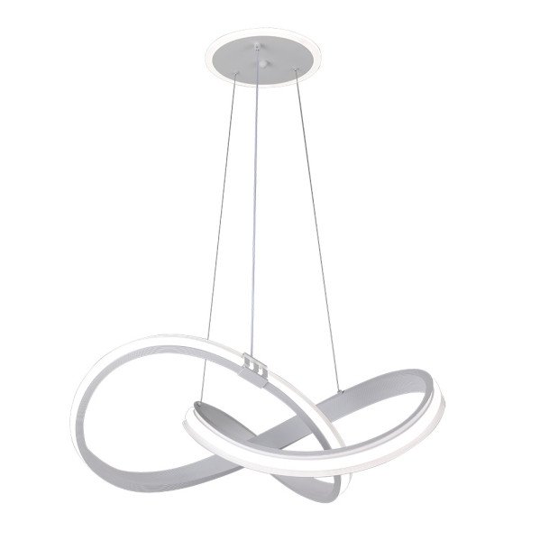 Colgante Glow Blanco 129w 3000-4000-6000k 10920lm C/luz Ambiente Remoto Y Reg.intensidad Regx58x58cm