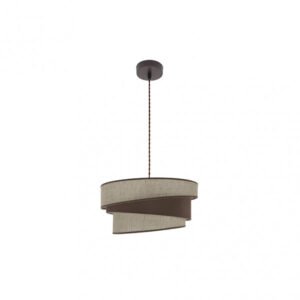 Colgante Hara 1xe27 Marron/marron Regx40x40 Cm