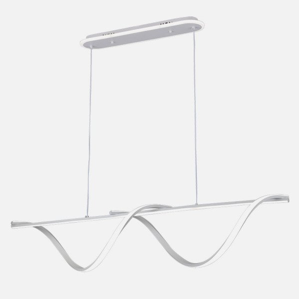 Colgante House Blanco 125w 3000-4000-6000k 5694lm C/luz Ambiente Remoto Y Reg.intensidad Regx110x15cm