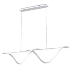 Colgante House Blanco 125w 3000-4000-6000k 5694lm C/luz Ambiente Remoto Y Reg.intensidad Regx110x15cm