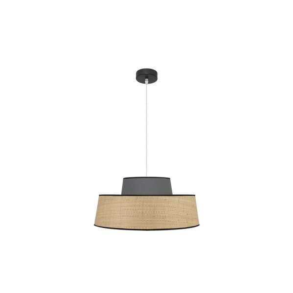 Colgante Jia 1xe27 Natural/gris Regx50x50 cm